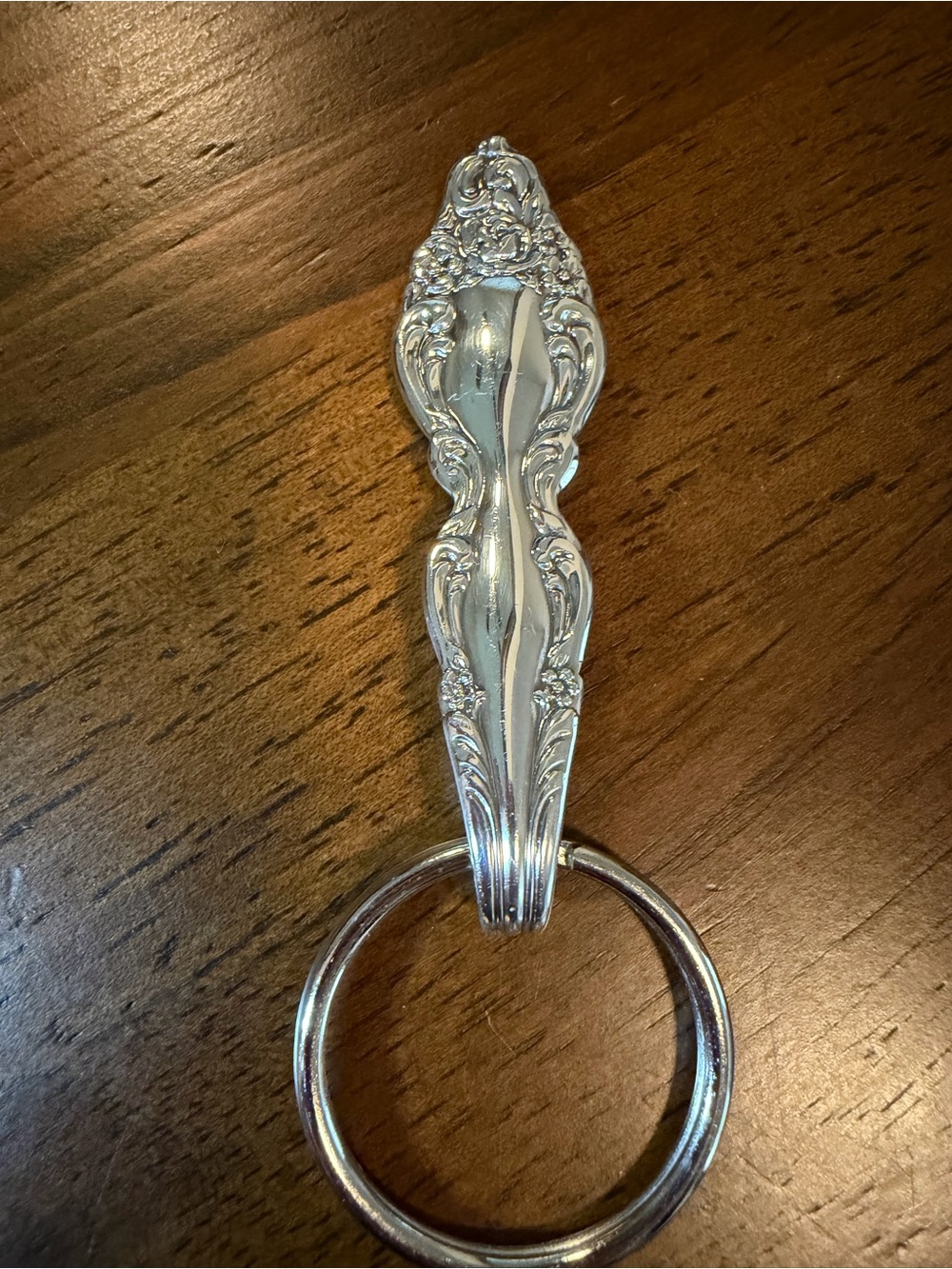 Silver Plated Spoon Keychain